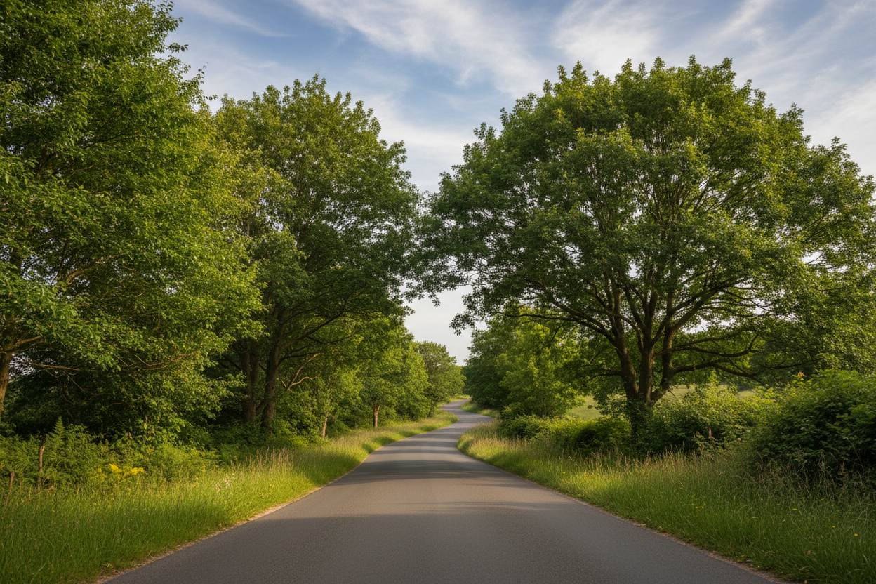 show some of the sky above as depicted in a journey